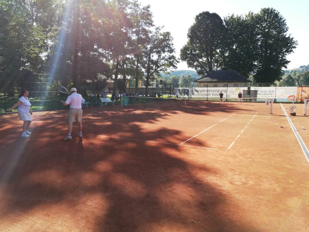 Senioren-Mixed-Doppel im Tennisclub Rot-Weiss Rudolstadt